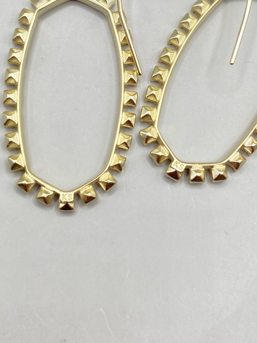 Kendra Scott Open Frame Crystal Elle Earrings - Picture 7 of 7